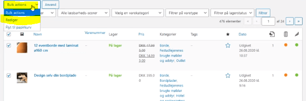 masseændringer_i_woocommerce_vare