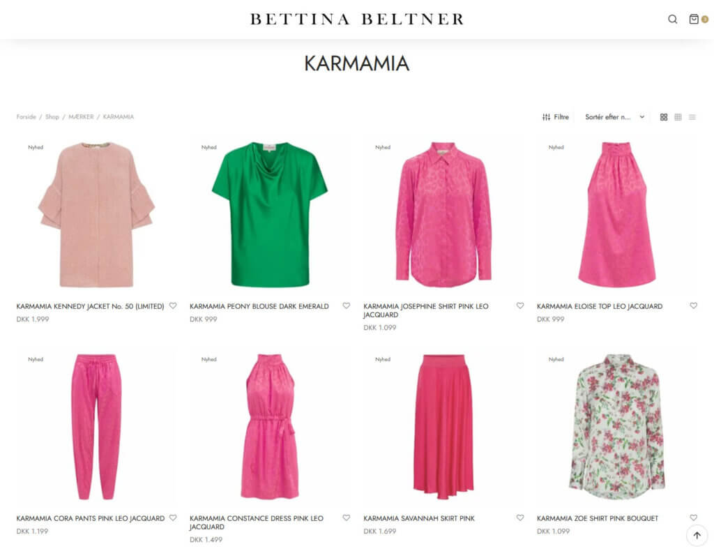 Bettina Beltner Hjemmeside i WordPress | Cases
