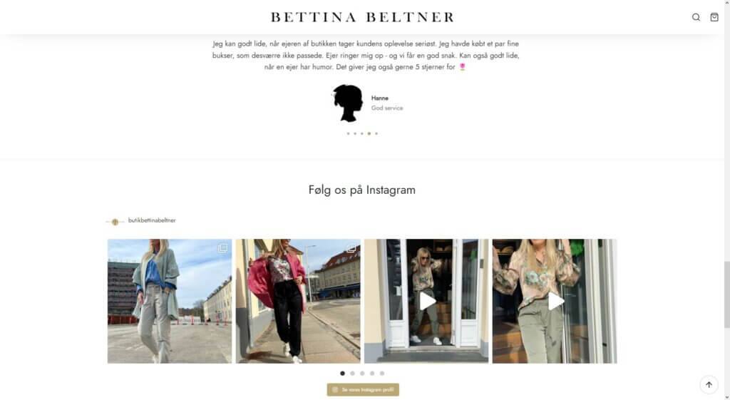 Bettina Beltner Hjemmeside i WordPress | Cases